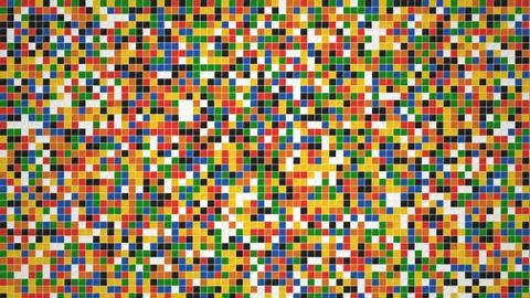 Vibrant Multicolor Pixel Grid Abstract Digital Background Ilustración de archivo