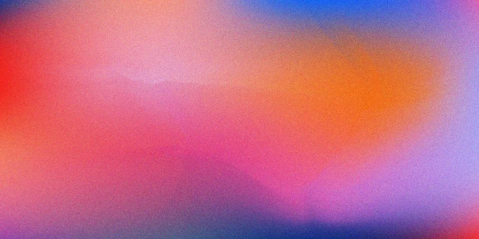 Vibrant multicolored abstract background with gradient texture and grainy e.. Stock Photos