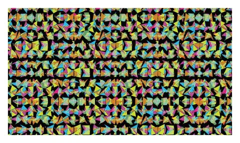 Vibrant multicolored abstract geometric pattern with sharp crystalline shapes Stock Illustration