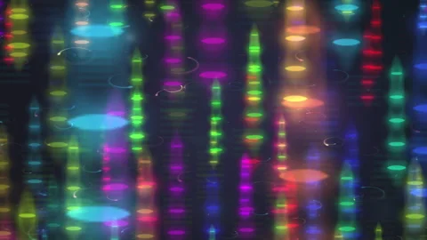 Vibrant Multicolored Abstract Light Blurred Glow Flowing Stock-Footage 311391542