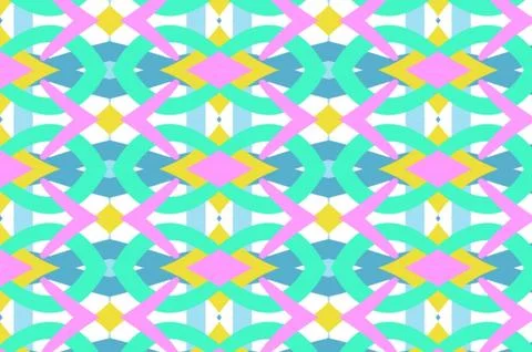 Vibrant multicolored batik abstract design Illustrazione stock