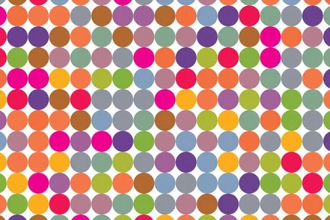 Vibrant multicolored circles and dots pattern 스톡 일러스트
