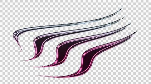 Vibrant multicolored concentric wave pattern on black background transparent Stockillustratie