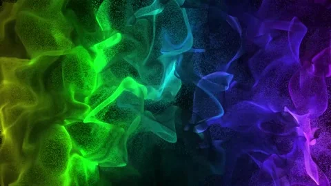 Vibrant Multicolored Fire Flames of Particles Stock-Footage 249509789