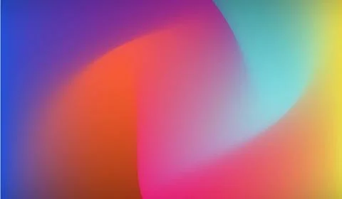 Vibrant multicolored gradient background with smooth curves 스톡 일러스트