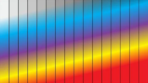 Vibrant multicolored gradient stripes background Illustrazione stock
