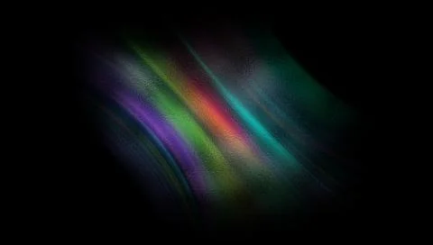 Vibrant multicolored light streaks on dark background Stockillustratie