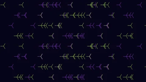 Vibrant multicolored line pattern on abstract background Stock Footage 315083367