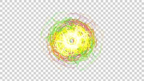 Vibrant multicolored scribble art on white background Stock Illustration