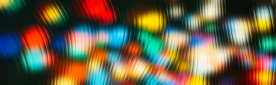 Vibrant multicolored waves with soft blur create dynamic flowing texture Stock Illustration