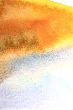 Vibrant multicolour watercolour paint background with blended colours 库存插图
