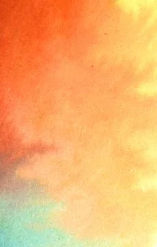 Vibrant multicolour watercolour paint background with blended colours Stock Illustration