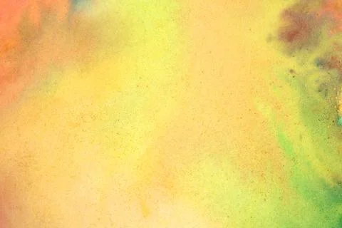 Vibrant multicolour watercolour paint background with blended colours 库存插图