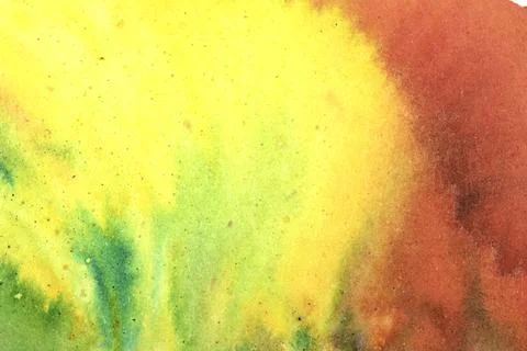 Vibrant multicolour watercolour paint background with blended colours Illustrazione stock