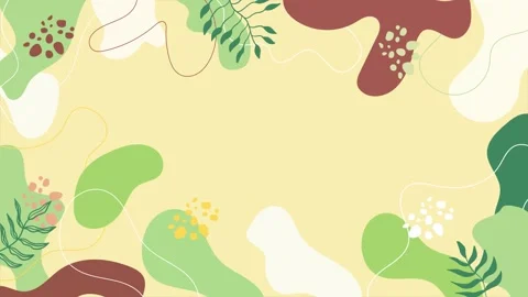 Vibrant nature abstract background elements and bold shapes seamless 4k video Stock Footage 304943204