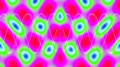 Vibrant neon abstract background pattern, psychedelic liquid glitch art loop. Stock Footage 339779544