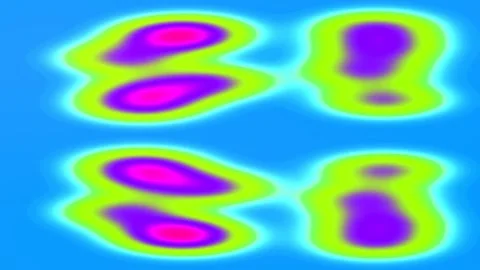 Vibrant Neon Abstract Loop with Glowing Liquid Gradient Waves Backdrop Stock Footage 337705227
