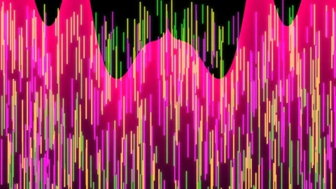 Vibrant Neon Audio Spectrum Equalizer Visualizer Background Technology Stock Footage 336168784