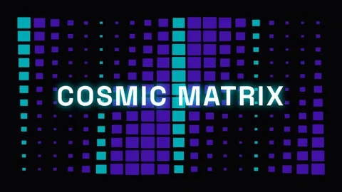Vibrant Neon Blue Grid Matrix Background for Digital Data Science Technology Stock Footage 337656430