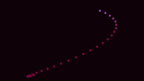 Vibrant neon bokeh dots trail, abstract festive energy gradient divider mot.. Stock Footage 340378819