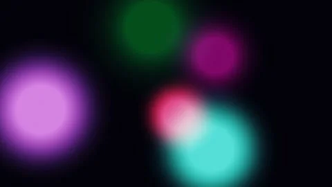 Vibrant Neon Bokeh Particles Motion Background Loop Stock Footage 332389415