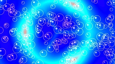 Vibrant neon bubble abstract seamless background texture with cyan and mage.. Stock Footage 336264459