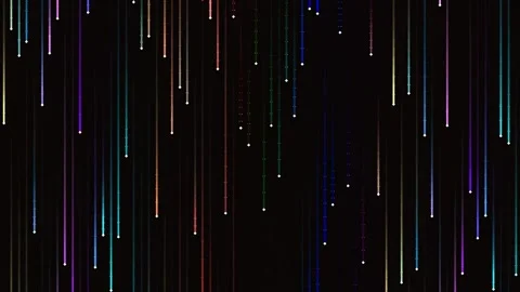 Vibrant Neon Data Stream Flow: Abstract Digital Lines Background for Techno.. Stock Footage 337163481