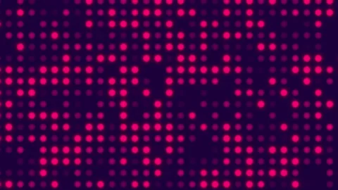 Vibrant Neon Dots Pattern with Dark Background in Abstract Digital Art Comp.. Vídeos de archivo 341926936