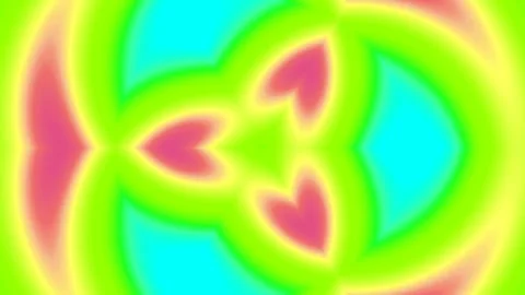 Vibrant Neon Fluid Gradient Background Loop with Yellow and Green Colors Stock Footage 336263943