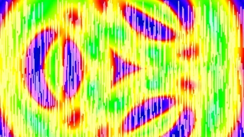 Vibrant neon geometric abstract background with flowing light patterns and .. Stock-Footage 339498128