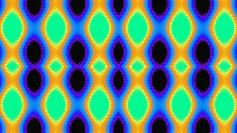 Vibrant Neon Geometric Pattern Seamless Abstract Background Design Stock Footage 339494736