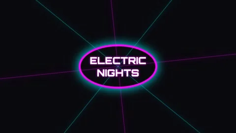 Vibrant neon glow abstract background with electric nights retro synth wave.. Stock Footage 337502053