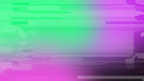 Vibrant neon gradient background with digital glitch texture and horizontal.. Stockillustratie
