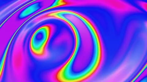 Vibrant Neon Gradient Waves with Fluid Patterns 스톡 일러스트
