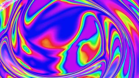 Vibrant Neon Gradient Waves with Fluid Patterns イラスト素材