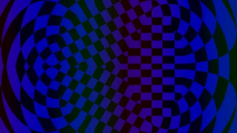 Vibrant neon green abstract psychedelic op art digital background pattern loo Stock Footage 339488204