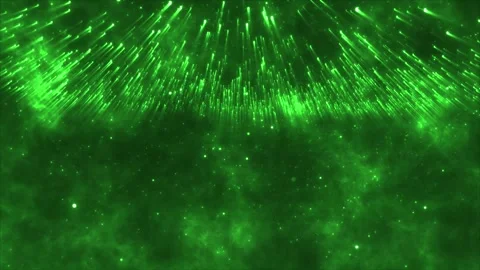Vibrant Neon Green Particle Falling Stage Backdrop Stock Footage 323076933