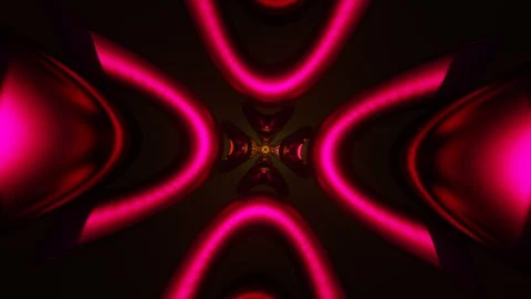 Vibrant neon hues create a mesmerizing pulsation in a VJ Loop. Video stock 257077058