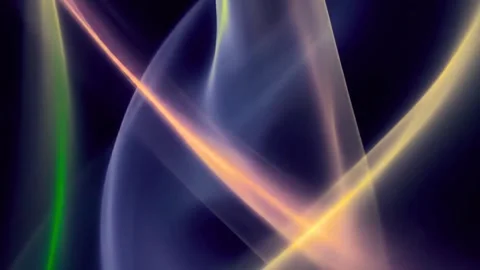 Vibrant neon light trails on dark background. Glowing colorful streaks abstract Stock Footage 334271357