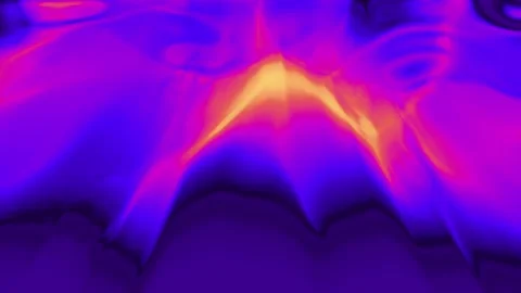 Vibrant neon liquid abstract flowing in futuristic motion. Psychedelic colorful Видео 340024273