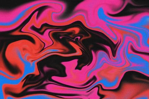 Vibrant Neon Liquid Flow Stock Illustration