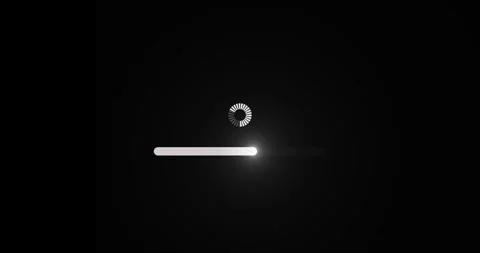 Vibrant neon loading bar downloading bar loading screen pixelated progress anima Stock-Footage 334794998