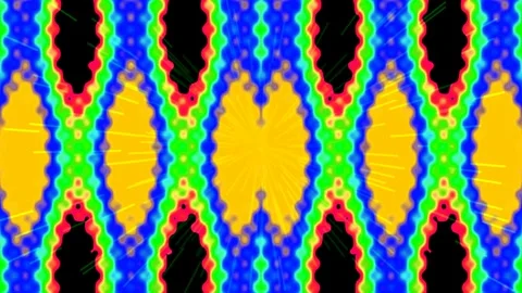 Vibrant neon psychedelic abstract background pattern for digital art transi.. Stock Footage 335462294