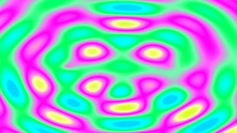 Vibrant neon psychedelic abstract background pattern with flowing geometric.. Stock Footage 337711285