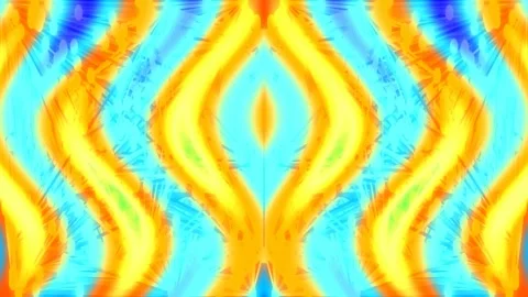 Vibrant neon psychedelic wave pattern background art for modern design concep Stock Footage 337566288