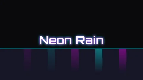 Vibrant Neon Rain Digital Background Overlay for Sci-Fi Abstract Loop Stock Footage 336879805