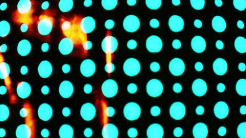 Vibrant Neon Rainbow Dots and Spots Background Stock Footage 304912912