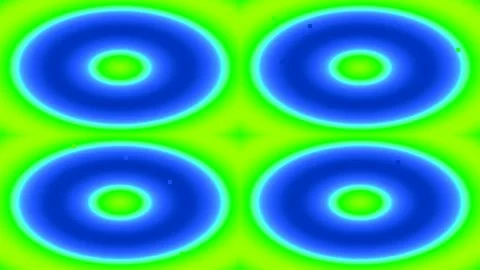 Vibrant neon ring pattern: Abstract glowing circles for digital backgrounds Stock Footage 339499655