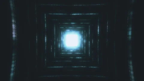 Vibrant neon shapes interconnected in a pulsating dance. Hypnotic visuals for Stock Footage 248801744