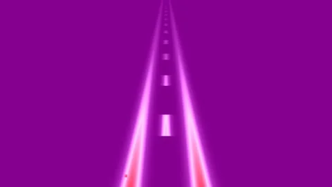 Vibrant Neon Tunnel Path Through Futuristic Digital Landscape Stock Footage 339773276